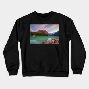 Lake Louise Sunset Banff National Park Crewneck Sweatshirt